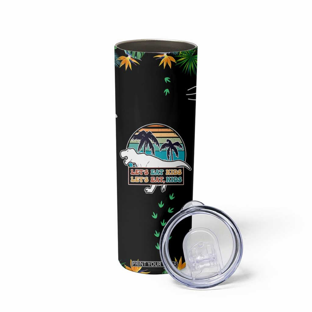 Grammar English Teacher Skinny Tumbler Funny Dinosaurs Punctuation Saves Lives Lets Eat Kids TB10 Print Your Wear