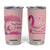Breast Cancer Awareness Tumbler Cup In October We Wear Pink Cute Gnome TB10 Pink Print Your Wear