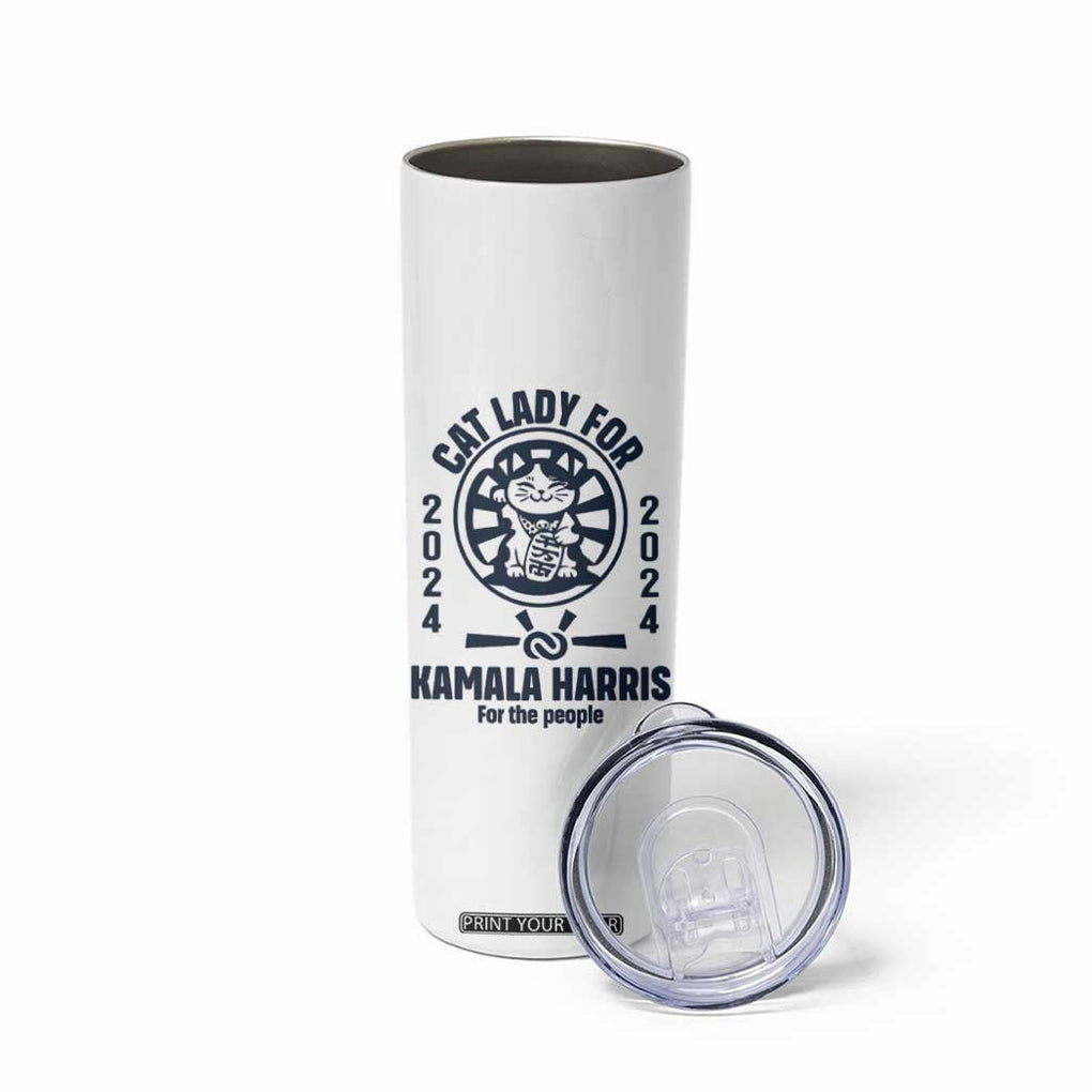 Childless Cat Lady Kamala Skinny Tumbler Harris For The People President 2024 Feminist Womens Power TB10 Print Your Wear