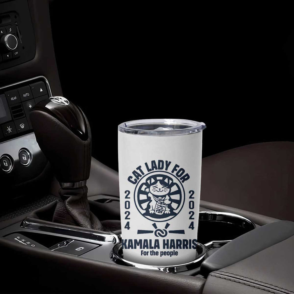 Childless Cat Lady Kamala Tumbler Cup Harris For The People President 2024 Feminist Womens Power TB10 Print Your Wear
