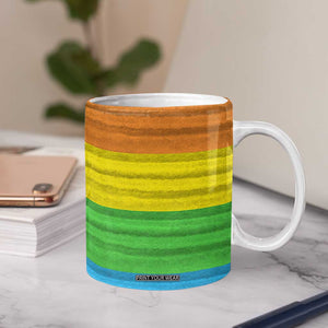LGBTQ Pride Coffee Mug Kiss Whoever The Fuck You Want LGBT Rainbow Flag TB10 Print Your Wear