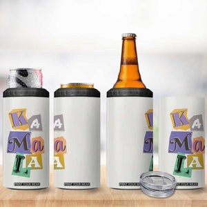 Funny Kamala Harris 2024 4 in 1 Can Cooler Tumbler 47 th President USA America 2024 Election TB10 Print Your Wear