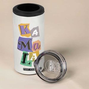 Funny Kamala Harris 2024 4 in 1 Can Cooler Tumbler 47 th President USA America 2024 Election TB10 Print Your Wear