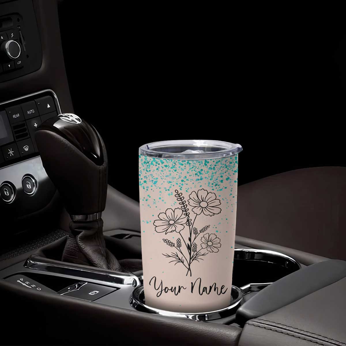 Personalized Gifts for Her Tumbler Cup Custom Name Flower Bridesmaid Proposal Birthday Christmas Gift TB10 Print Your Wear