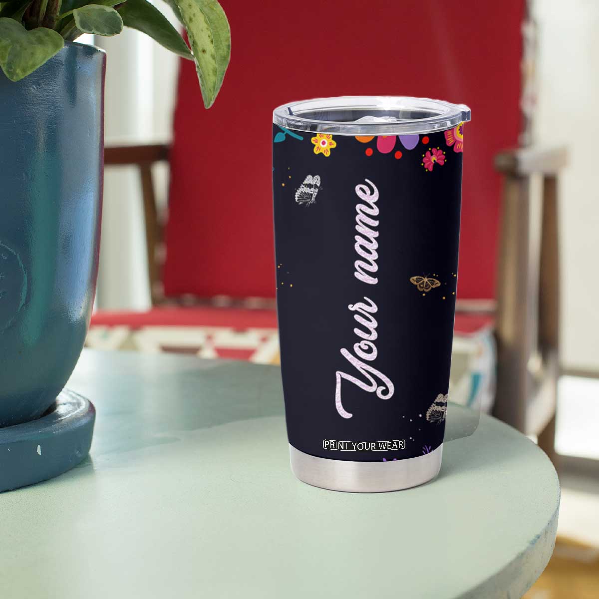 Personalized Chingona Tumbler Cup - Custom Name Latina Mexican Girl Be A Chingona TB10 Print Your Wear
