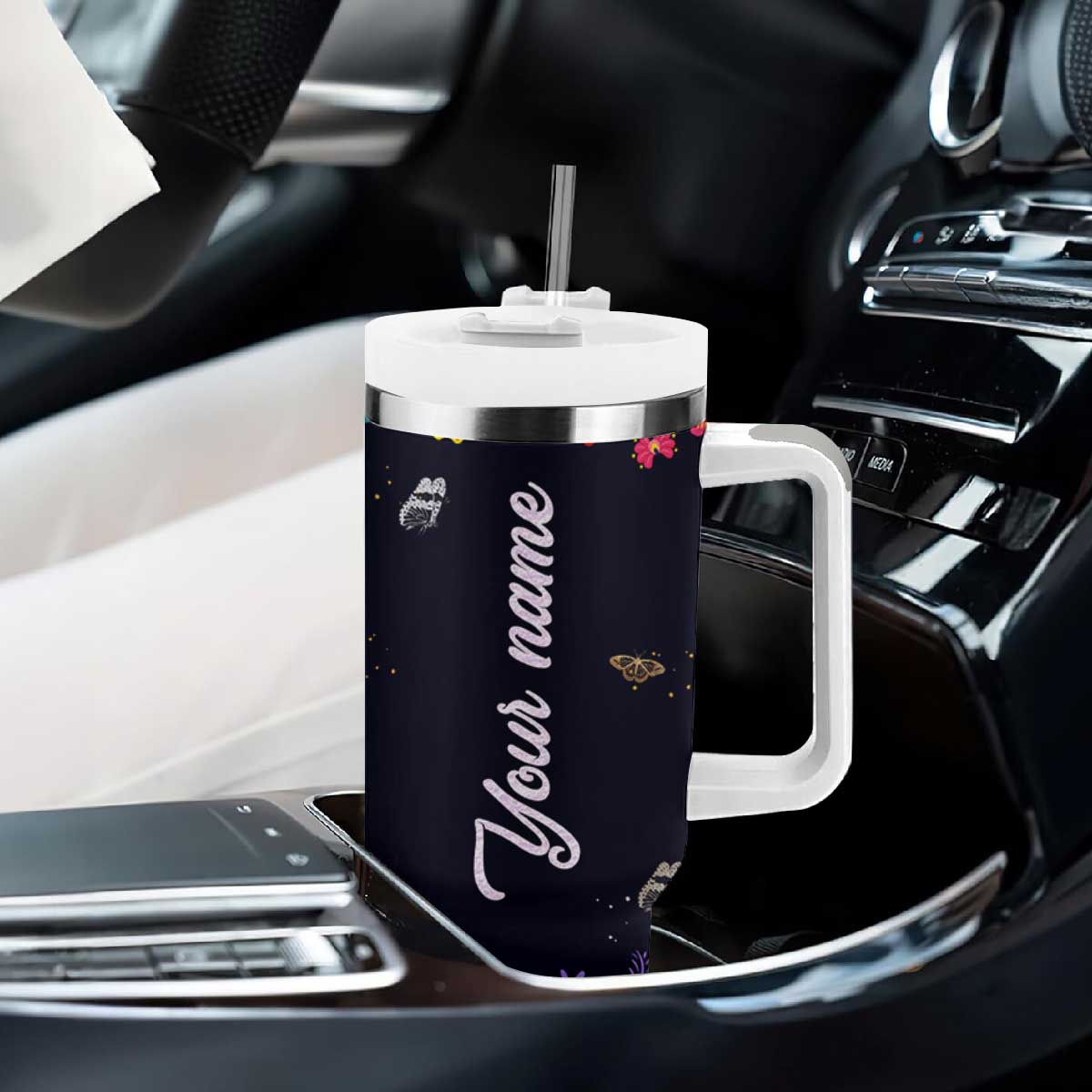 Personalized Chingona Tumbler With Handle Custom Name Latina Mexican Girl In A World Full Of Princesses Be A Chingona TB10 Print Your Wear