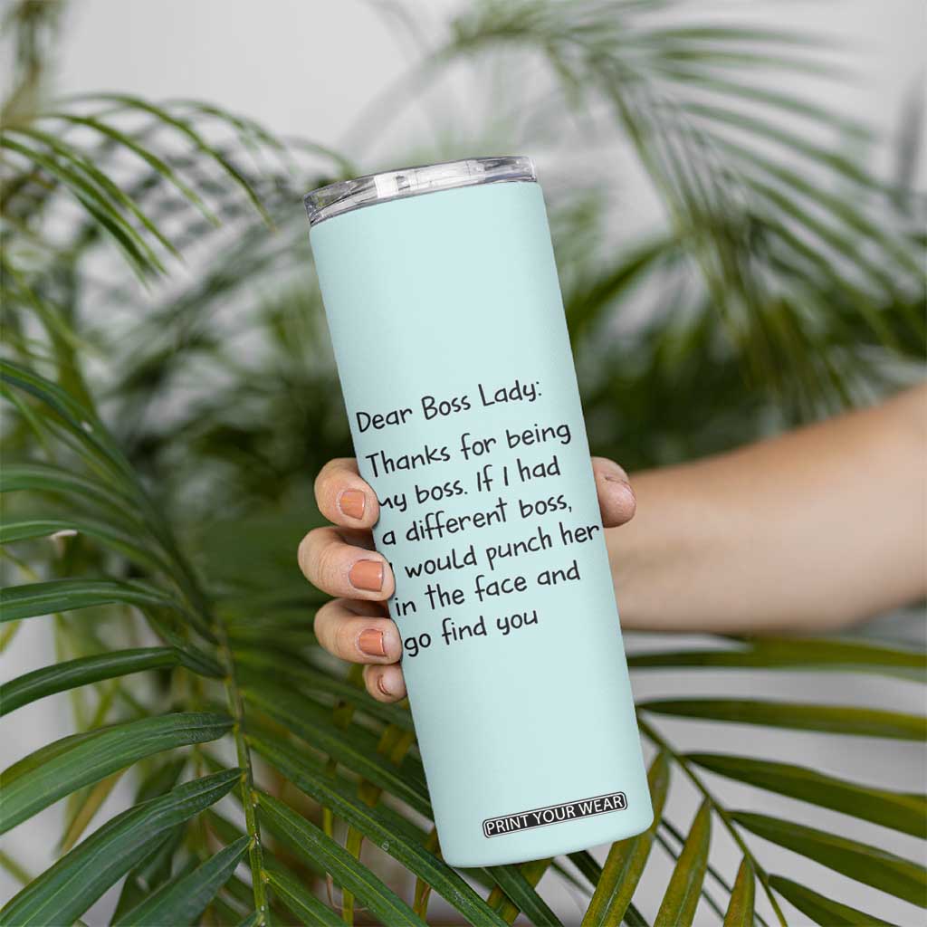 Funny Boss Gifts for Women Skinny Tumbler Bosses Day Funny Boss Lady Gift Ideas TB10 Print Your Wear