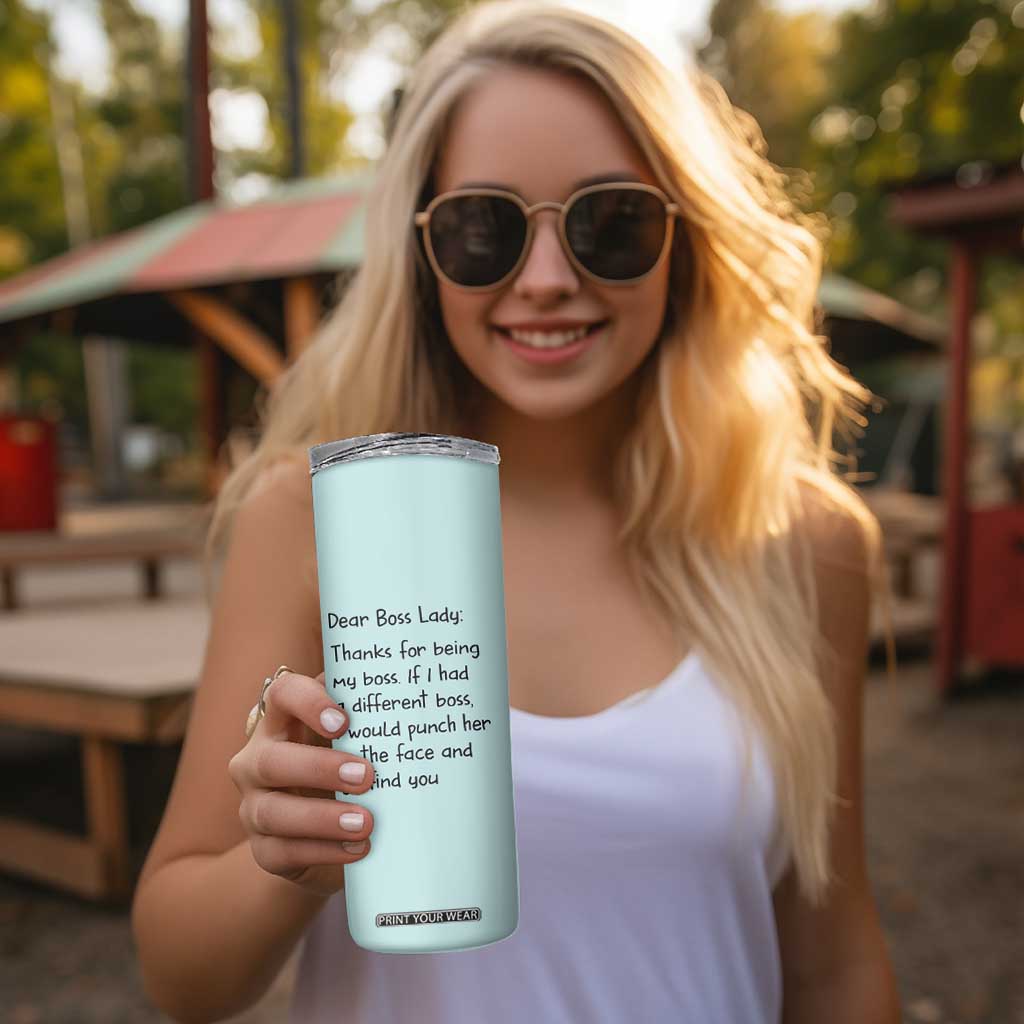 Funny Boss Gifts for Women Skinny Tumbler Bosses Day Funny Boss Lady Gift Ideas TB10 Print Your Wear