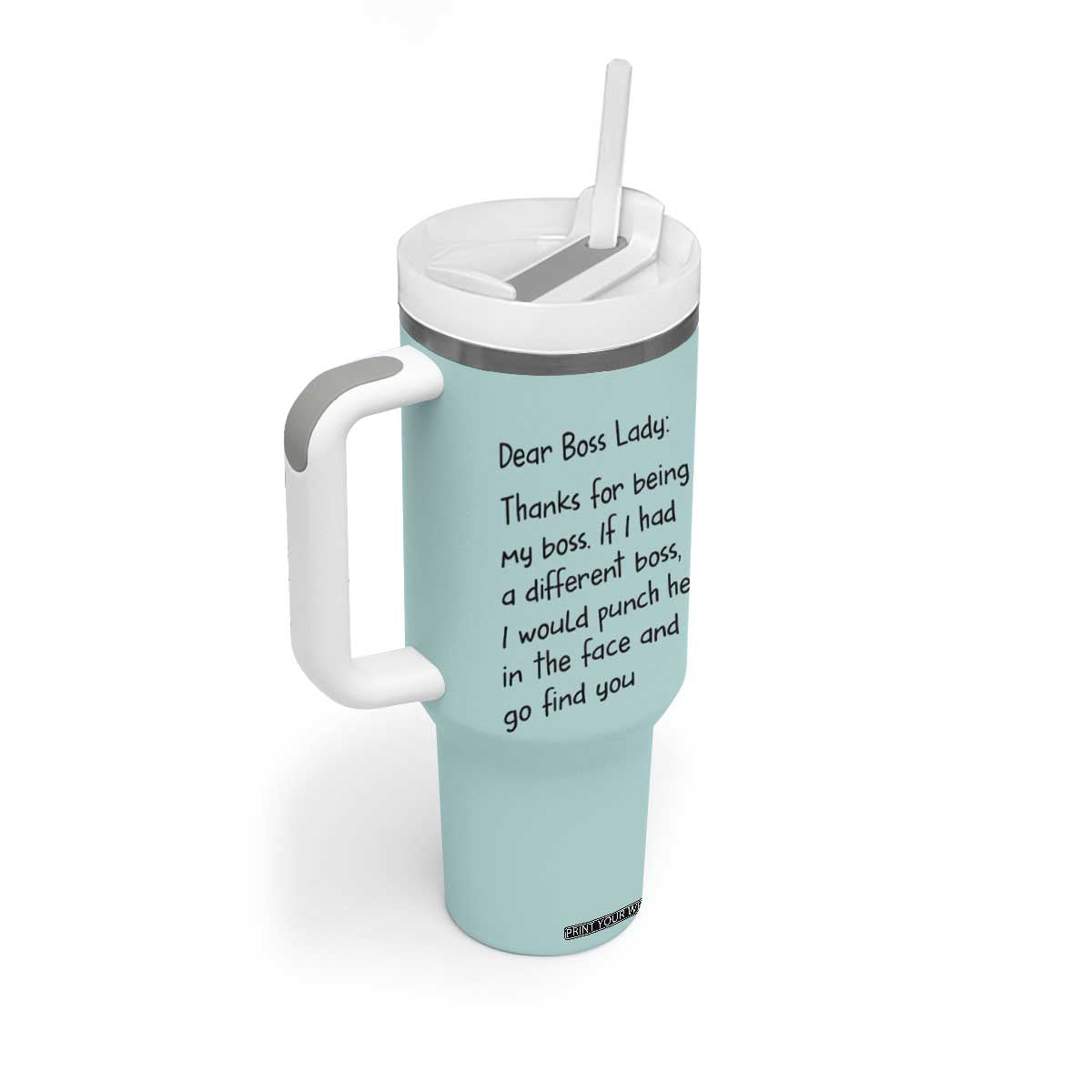 Funny Boss Gifts for Women Tumbler With Handle Bosses Day Funny Boss Lady Gift Ideas TB10 Print Your Wear