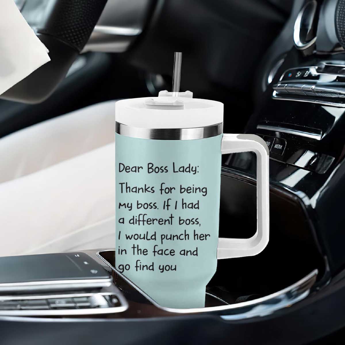 Funny Boss Gifts for Women Tumbler With Handle Bosses Day Funny Boss Lady Gift Ideas TB10 Print Your Wear