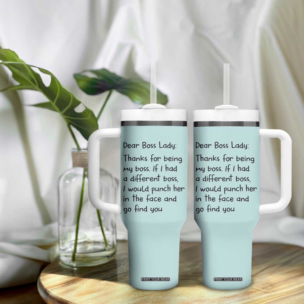 Funny Boss Gifts for Women Tumbler With Handle Bosses Day Funny Boss Lady Gift Ideas TB10 Print Your Wear