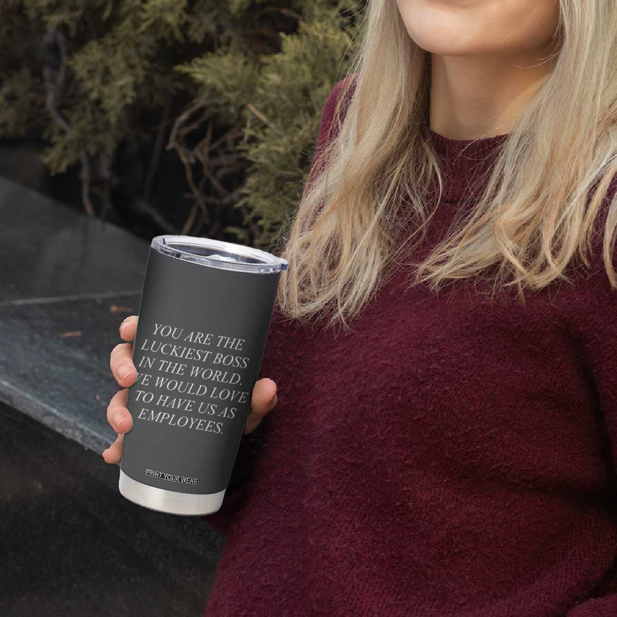 Gift for Boss Tumbler Cup You Are The Luckiest Boss In The World TB10 Print Your Wear