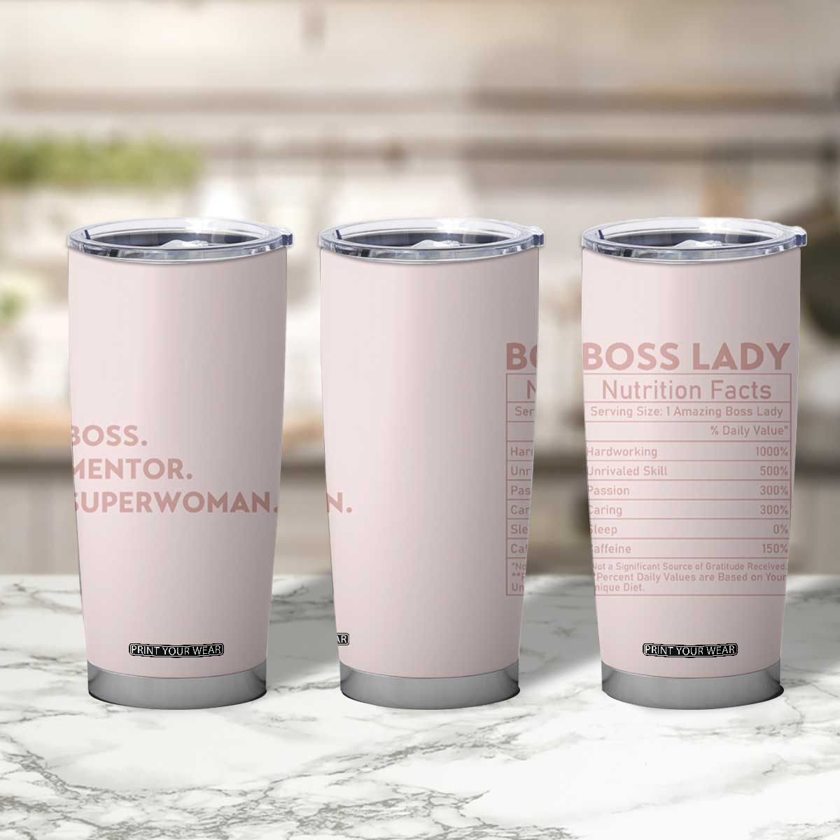 Boss Gifts for Women Tumbler Cup Boss Lady Mentor Superwoman Christmas Birthday Gift TB10 Print Your Wear