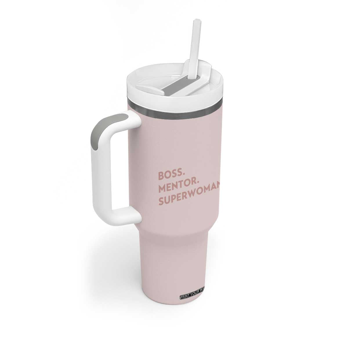 Boss Gifts for Women Tumbler With Handle Boss Lady Mentor Superwoman Christmas Birthday Gift TB10 Print Your Wear