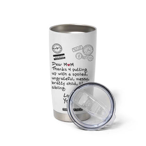 Mothers Day Mom Gifts Tumbler Cup Love, Your Favorite Best Birthday Presents TB10 Print Your Wear