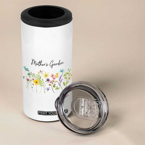 Mothers Garden 4 in 1 Can Cooler Tumbler Mother's Day Flower Mom Gifts TB10 Print Your Wear