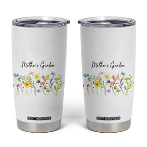 Mothers Garden Tumbler Cup Mother's Day Flower Mom Gifts TB10 White Print Your Wear