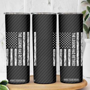 The Legend Has Retired Skinny Tumbler Goodbye Present Farewell Gifts For Coworker US Flag TB10 Print Your Wear