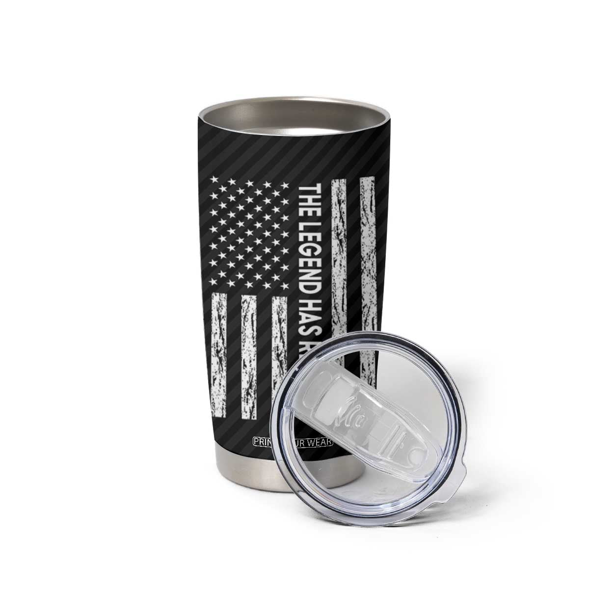 The Legend Has Retired Tumbler Cup Goodbye Present Farewell Gifts For Coworker US Flag TB10 Print Your Wear