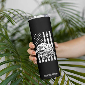 The Legend Has Retired Skinny Tumbler Goodbye Present Farewell Gifts For Coworker Eagle US Flag TB10 Print Your Wear