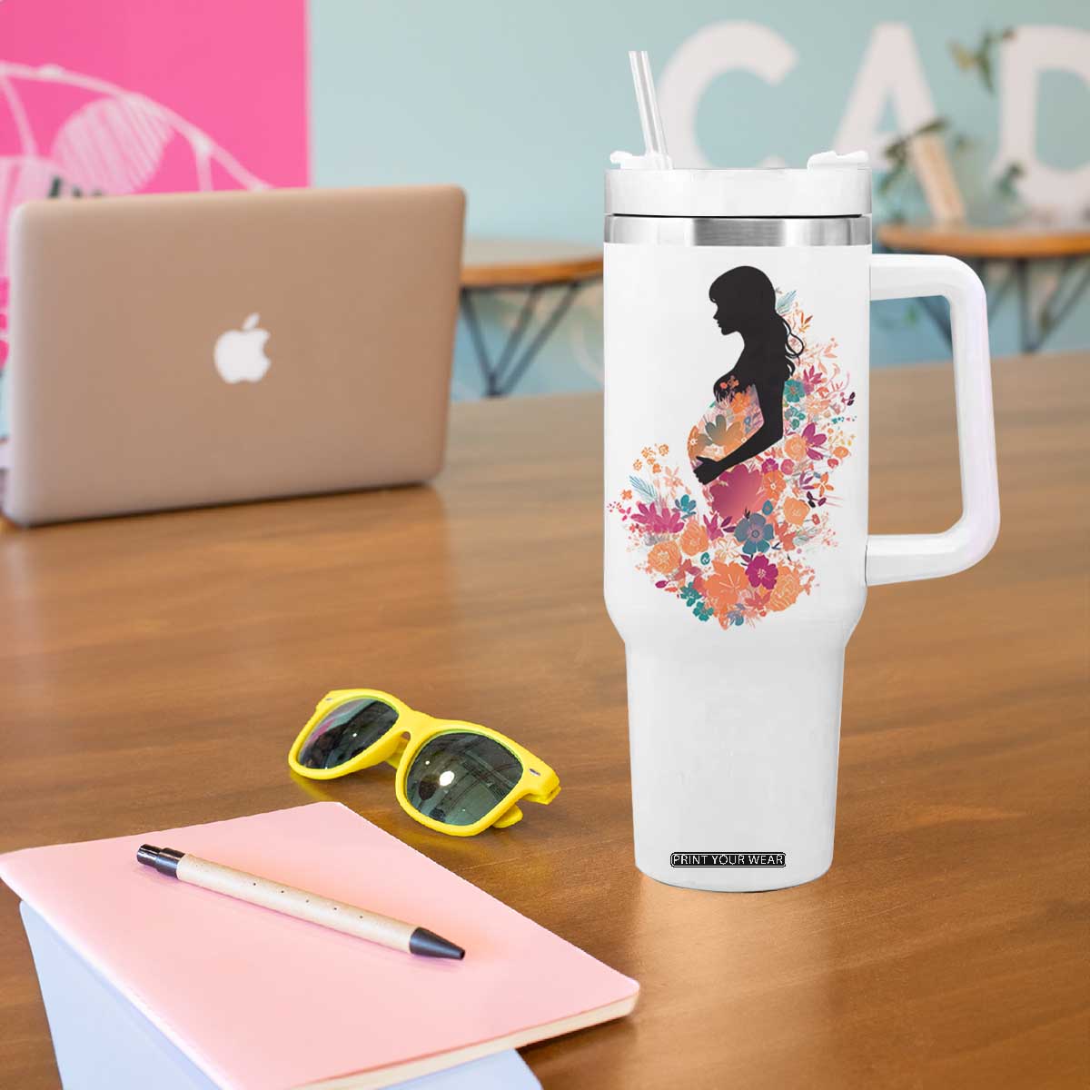 The Only Thing Better Than Being Your Mom Is Watching You Be A Mom Tumbler With Handle To My Daughter Become A Mommy TB10 Print Your Wear