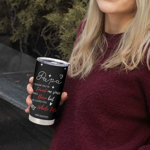 Gifts For Dad Tumbler Cup I Love You Dad Gift from Daughter Son TB10 Print Your Wear