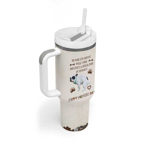 Dog Mom Gifts Tumbler With Handle Mothers Day Dog Lovers We Make Eye Contact While I Poop TB10 Print Your Wear