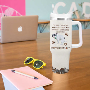 Dog Mom Gifts Tumbler With Handle Mothers Day Dog Lovers We Make Eye Contact While I Poop TB10 Print Your Wear