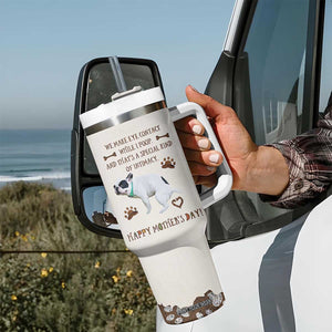 Dog Mom Gifts Tumbler With Handle Mothers Day Dog Lovers We Make Eye Contact While I Poop TB10 Print Your Wear