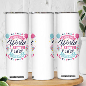 42th Birthday Gifts For Women Skinny Tumbler Making The World A Better Place Since 1984 TB10 Print Your Wear