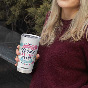 42th Birthday Gifts For Women Tumbler Cup Making The World A Better Place Since 1984 TB10 Print Your Wear