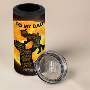 Dad Gifts From Daughter 4 in 1 Can Cooler Tumbler Fathers Day Girl Dad TB10 Print Your Wear