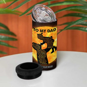 Dad Gifts From Daughter 4 in 1 Can Cooler Tumbler Fathers Day Girl Dad TB10 Print Your Wear