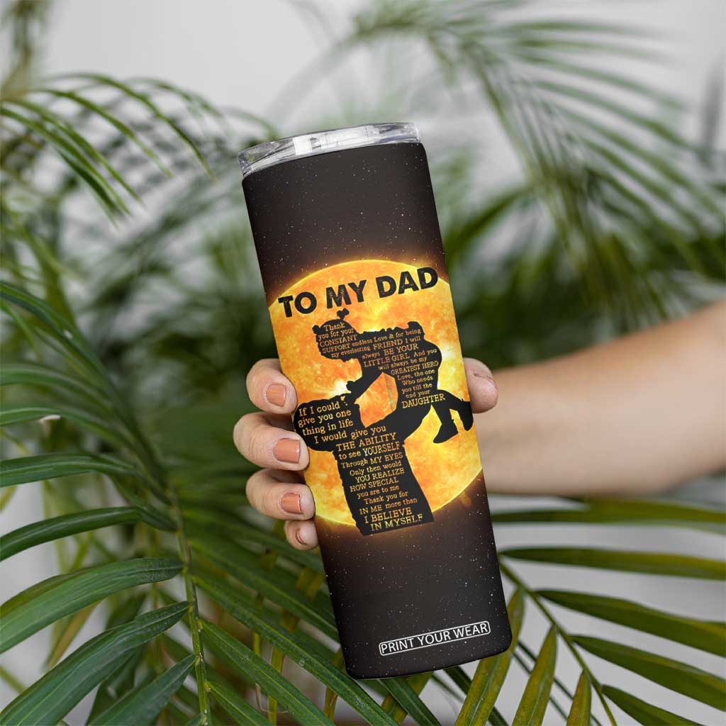 Dad Gifts From Daughter Skinny Tumbler Fathers Day Girl Dad TB10 Print Your Wear