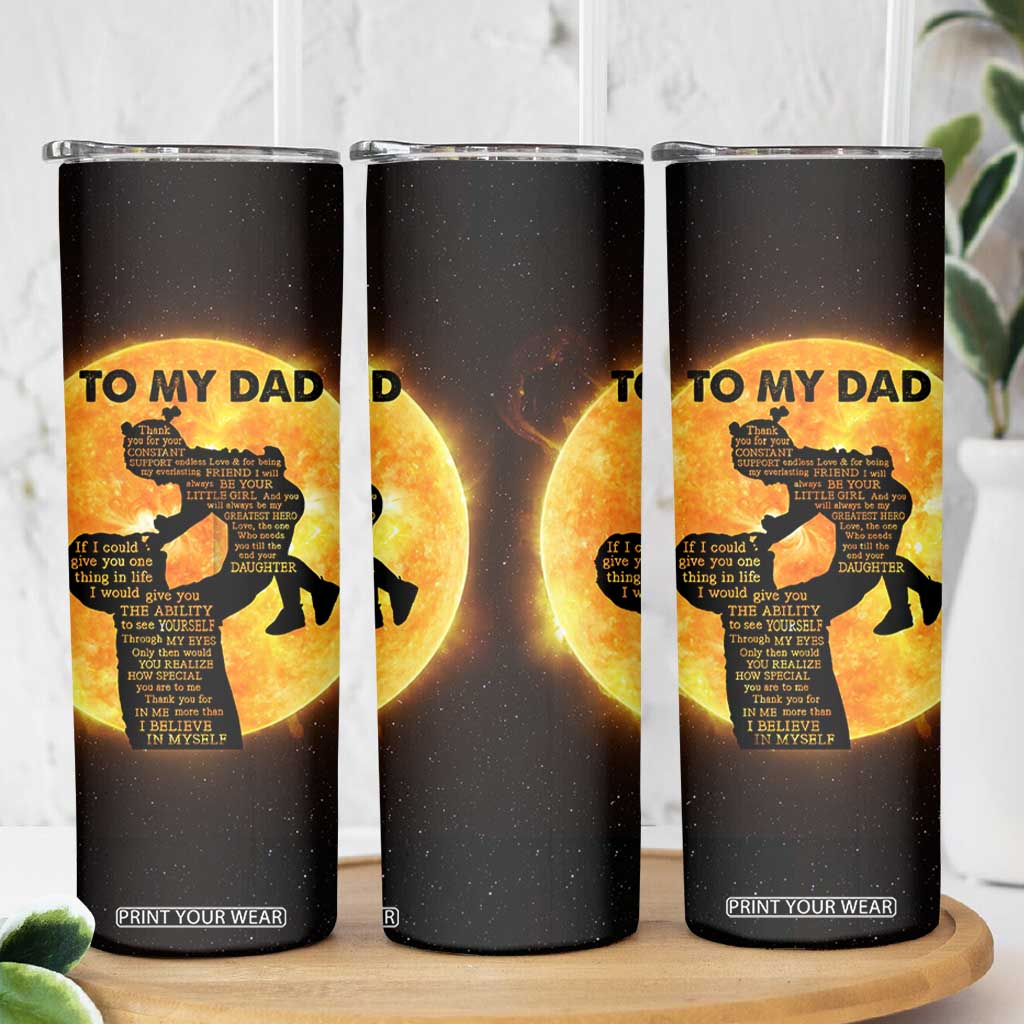 Dad Gifts From Daughter Skinny Tumbler Fathers Day Girl Dad TB10 Print Your Wear