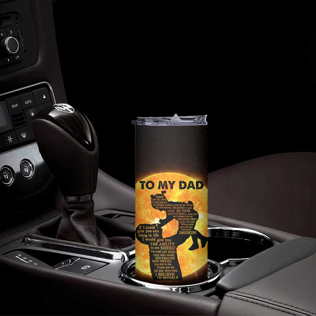 Dad Gifts From Daughter Skinny Tumbler Fathers Day Girl Dad TB10 Print Your Wear