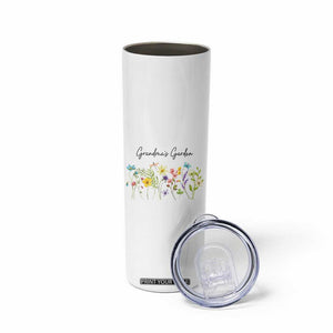 Grandmas Garden Skinny Tumbler Mother's Day Flower Grandma Gifts TB10 Print Your Wear