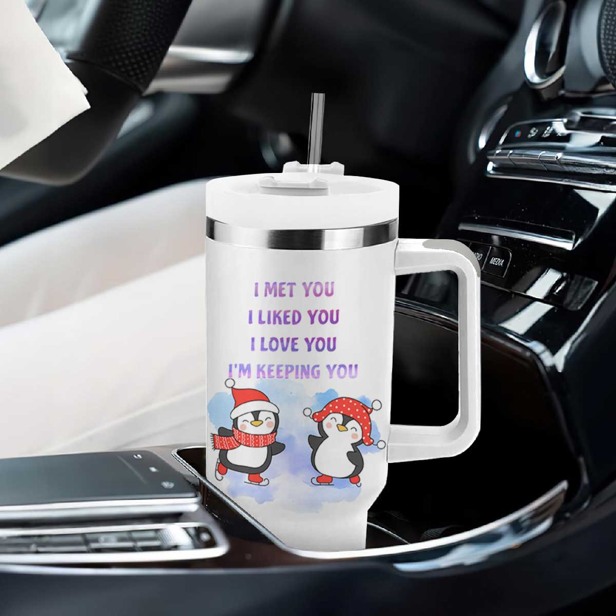 Funny Anniversary Gifts For Wife Tumbler With Handle From Husband I Am Not Spoiled My Husband Just Loves Me TB10 Print Your Wear