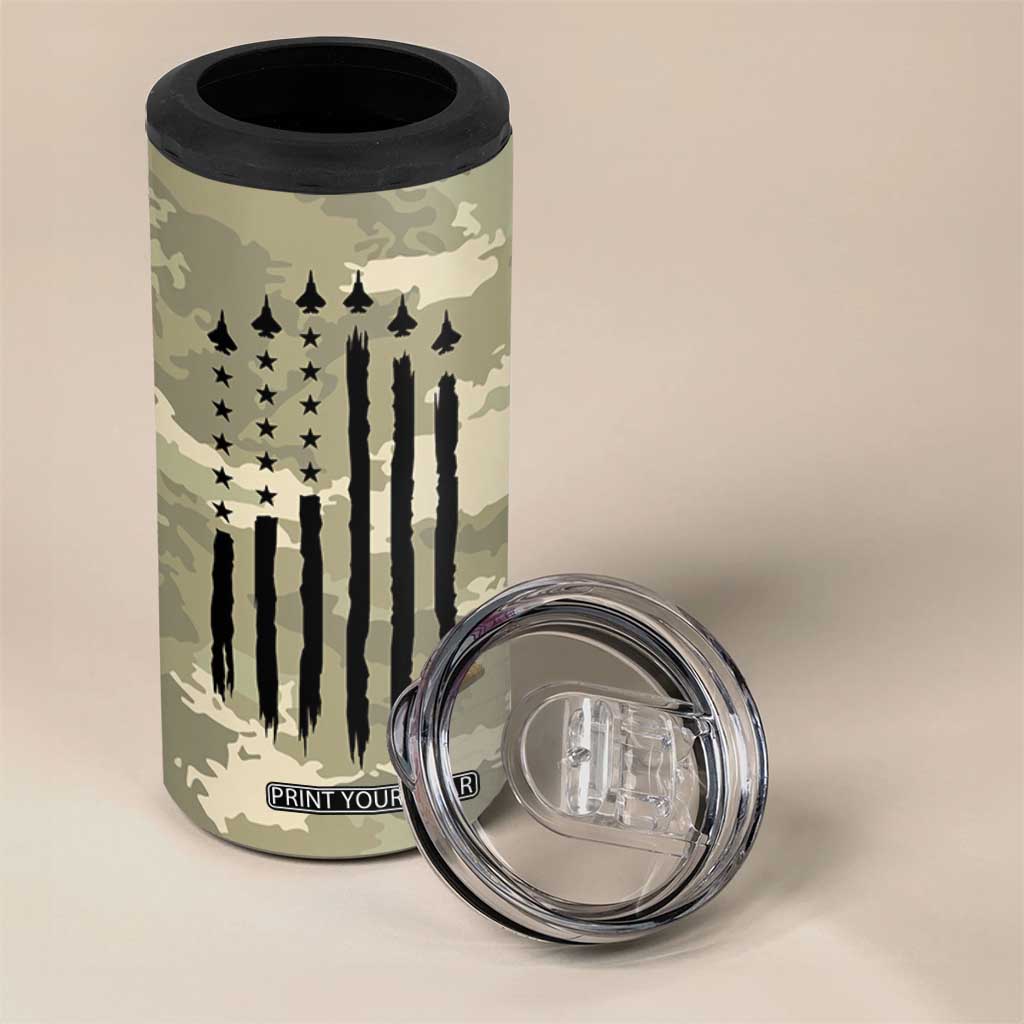 Anniversary Gift For Men 4 in 1 Can Cooler Tumbler I Promise To Always Be By Your Side Camo Valentines Day TB10 Print Your Wear