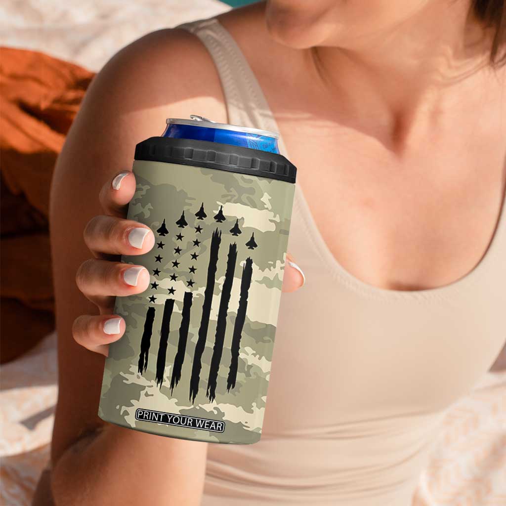 Anniversary Gift For Men 4 in 1 Can Cooler Tumbler I Promise To Always Be By Your Side Camo Valentines Day TB10 Print Your Wear