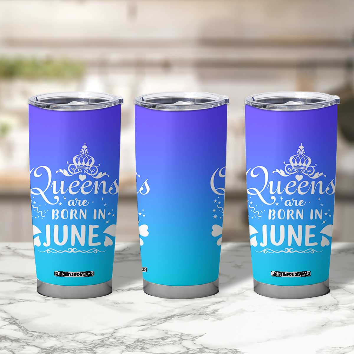 June Birthday Gifts For Women Tumbler Cup Queens Are Born In June TB10 Print Your Wear