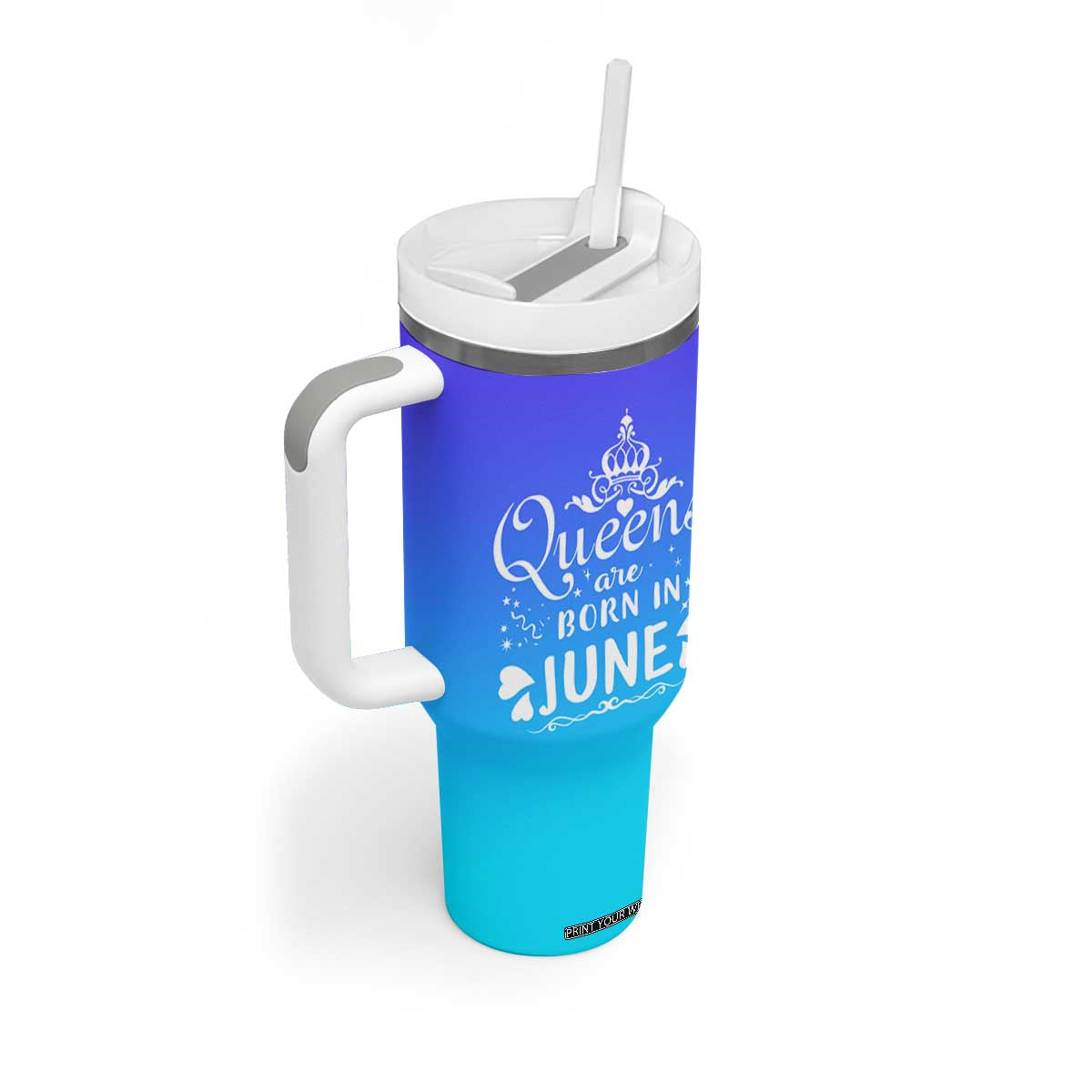 June Birthday Gifts For Women Tumbler With Handle Queens Are Born In June TB10 Print Your Wear