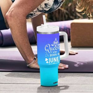 June Birthday Gifts For Women Tumbler With Handle Queens Are Born In June TB10 Print Your Wear