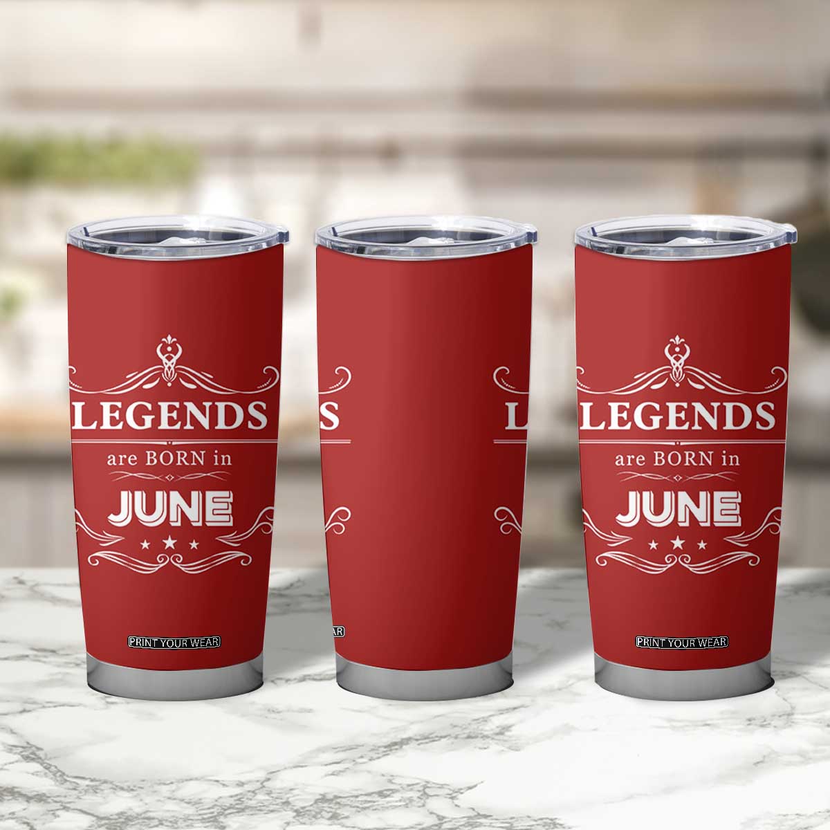 June Birthday Gifts Tumbler Cup Legends Are Born In June TB10 Print Your Wear