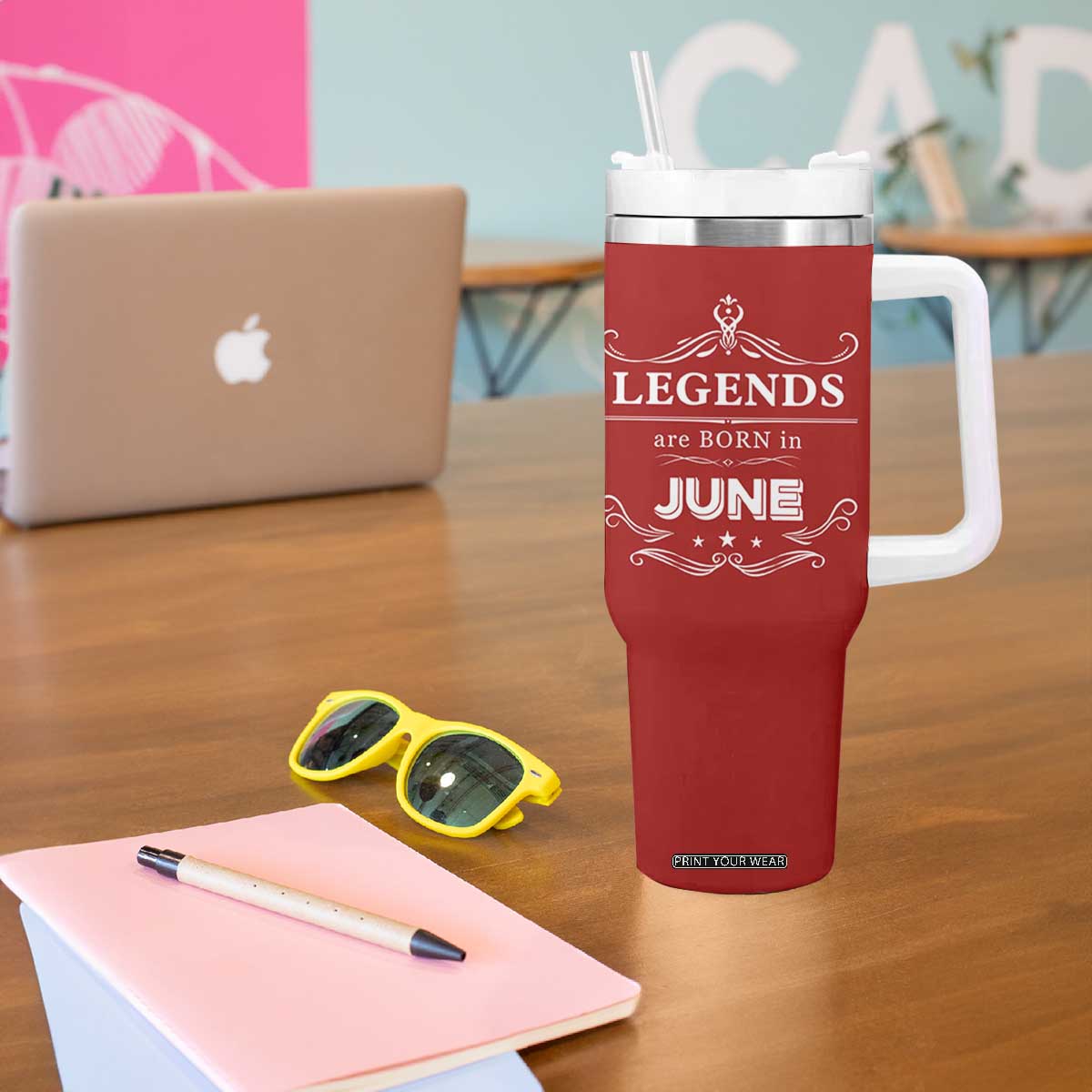 June Birthday Gifts Tumbler With Handle Legends Are Born In June TB10 Print Your Wear