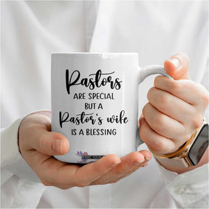 Gifts For Pastor Wife Coffee Mug Pastors Wives Flower Cross Christian Gifts For Women TB10 Print Your Wear