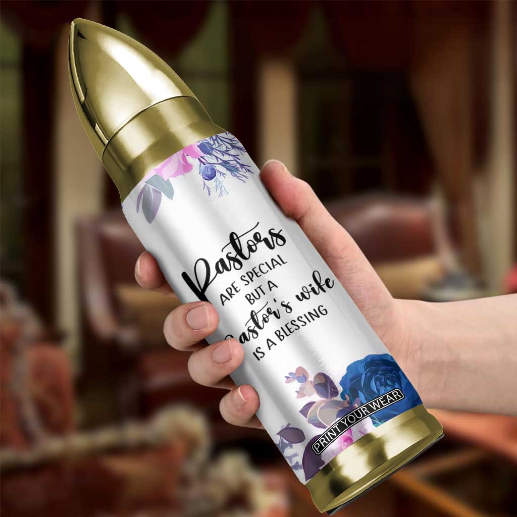 Gifts For Pastor Wife Bullet Tumbler Pastors Wives Flower Cross Christian Gifts For Women TB10 Print Your Wear