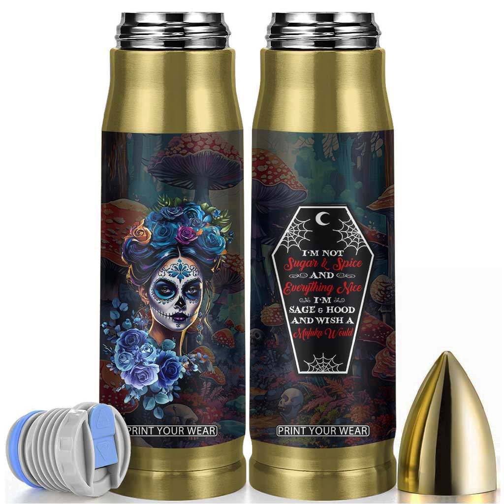 Sugar Skull Bullet Tumbler Sugar And Spice Gift For Women Girls TB10 Multicolor Print Your Wear
