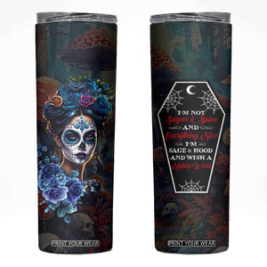 Sugar Skull Skinny Tumbler Sugar And Spice Gift For Women Girls TB10 Multicolor Print Your Wear