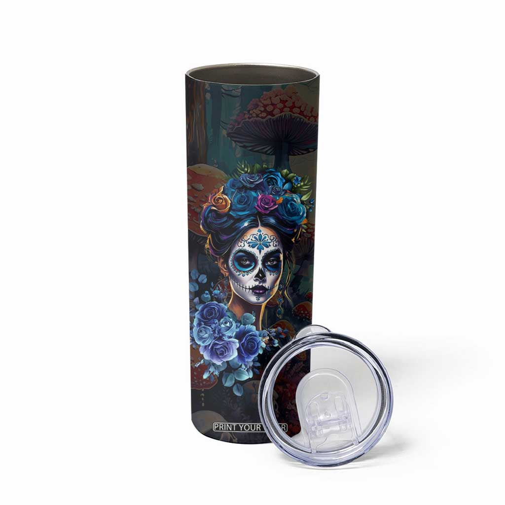 Sugar Skull Skinny Tumbler Sugar And Spice Gift For Women Girls TB10 Print Your Wear
